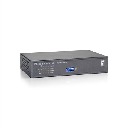 LevelOne FGP-1000 10-Port-Fast Ethernet-PoE-Switch