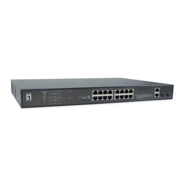 LevelOne FGP-2031 20-Port-Fast Ethernet-PoE-Switch
