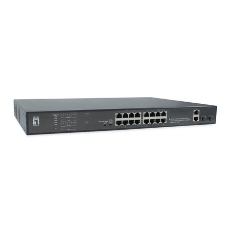 LevelOne FGP-2031 20-Port-Fast Ethernet-PoE-Switch