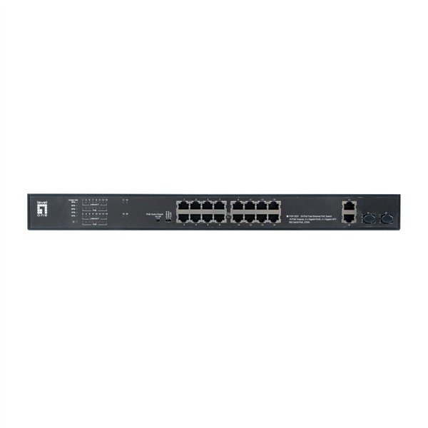 LevelOne FGP-2031 20-Port-Fast Ethernet-PoE-Switch
