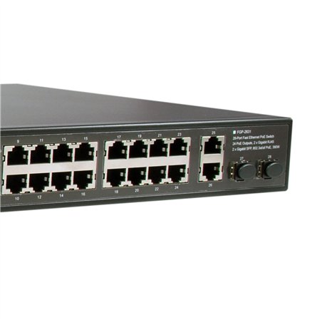 LevelOne FGP-2831 28-Port-Fast Ethernet-PoE-Switch