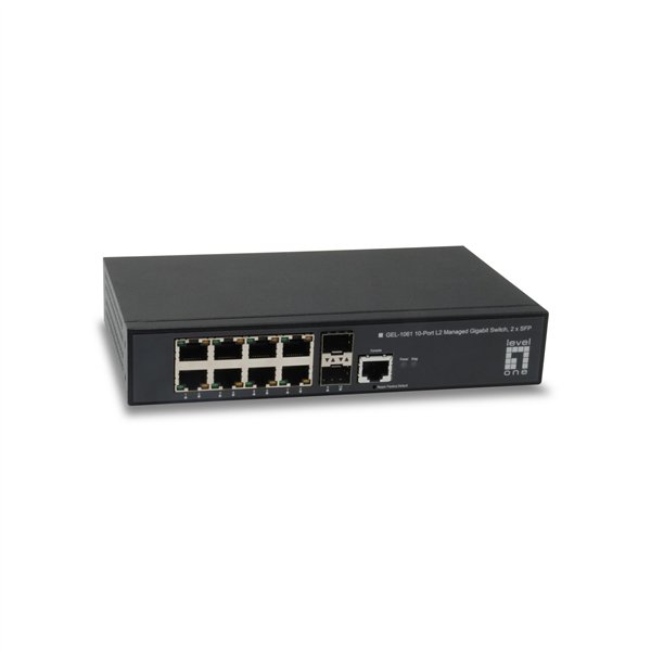 LevelOne GEL-1061 KILBY 10-Port-L2-Gigabit Switch