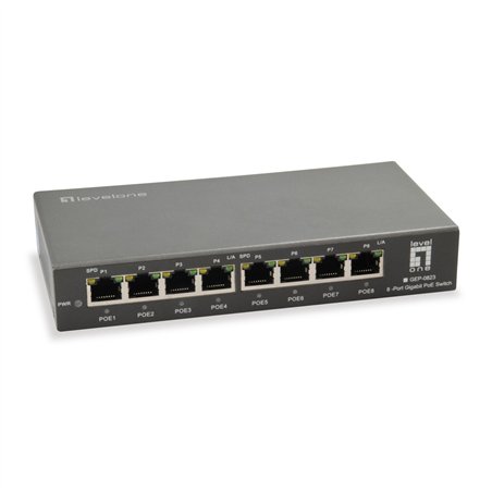 LevelOne GEP-0823 8-Port-Gigabit-PoE-Switch