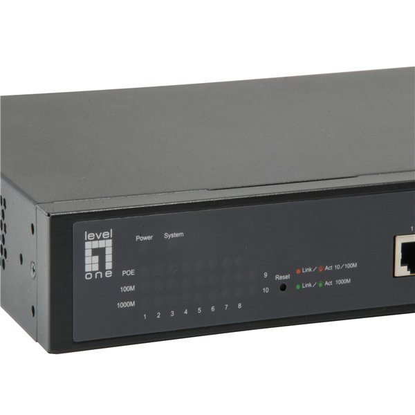 LevelOne GEP-1051 10-Port Smart-Gigabit-PoE-Switch
