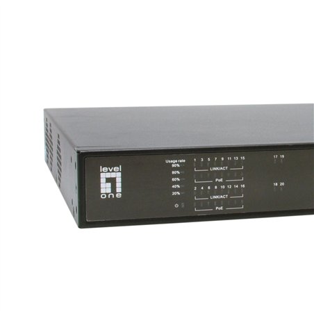 LevelOne GEP-2021 20-Port-Gigabit-PoE-Switch