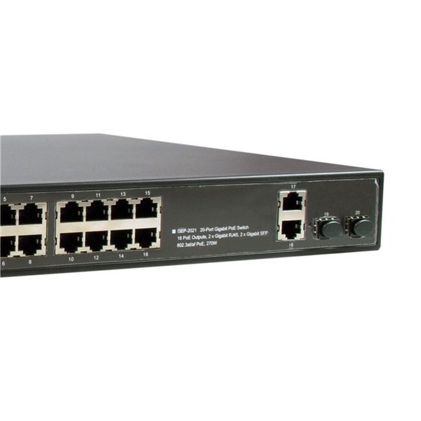 LevelOne GEP-2021 20-Port-Gigabit-PoE-Switch