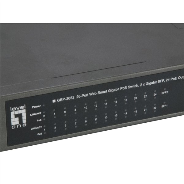 LevelOne GEP-2652 26-Port Smart-Gigabit-PoE-Switch