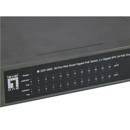 LevelOne GEP-2652 26-Port Smart-Gigabit-PoE-Switch