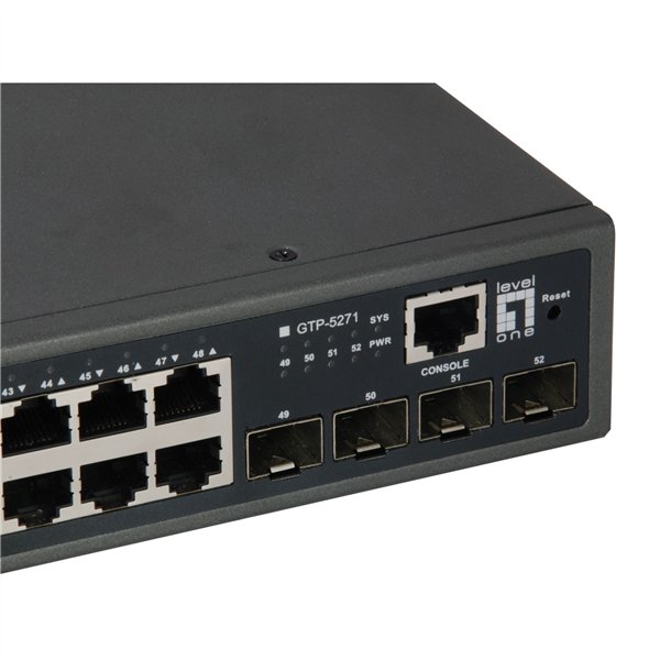 LevelOne GTP-5271 52-Port L3 Lite Managed Switch