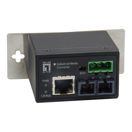 LevelOne IEC-4002 Industrial FE RJ45 ST convertitore multim.
