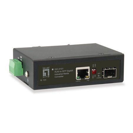 LevelOne IGC-0101 Industrial Gigabit RJ45 SFP convert. mult.