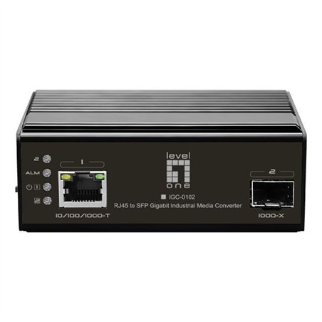 LevelOne IGC-0102 Industrial Gigabit RJ45 SFP convert. multi.