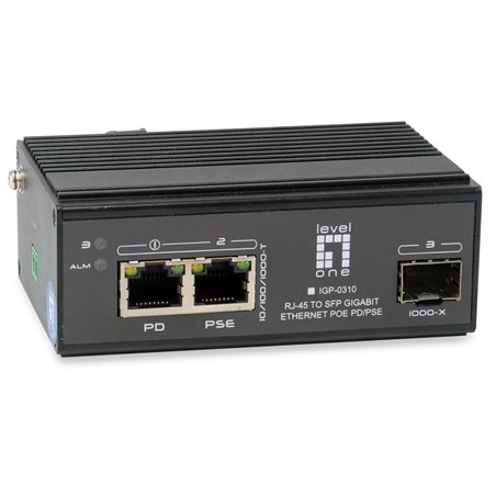 LevelOne IGP-0310 Industrial 3-Port Gigabit PoE Switch