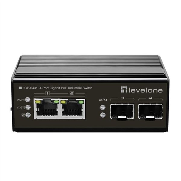 LevelOne IGP-0431 Industrial 4-Port Gigabit PoE Switch