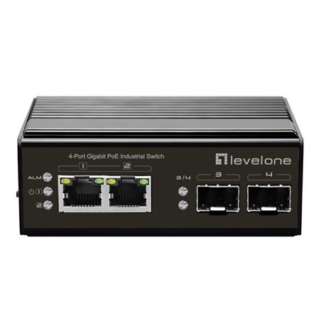 LevelOne IGP-0432 Industrial 4-Port Gigabit PoE Switch