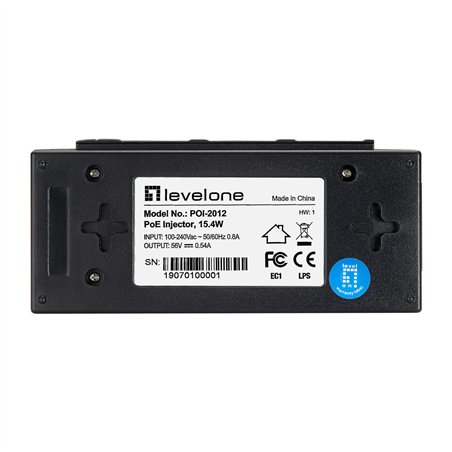 LevelOne POI-2012 PoE-Injektor, PSE 15,4W
