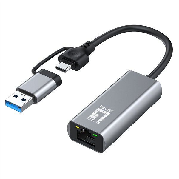 LevelOne USB-0423 2,5G USB-C/A Network Adapter