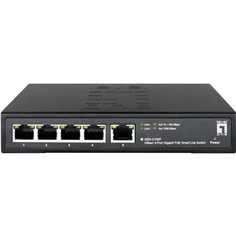 LevelOne GES-2105P Hilbert 5 port Gigabit PoE Smart Switch
