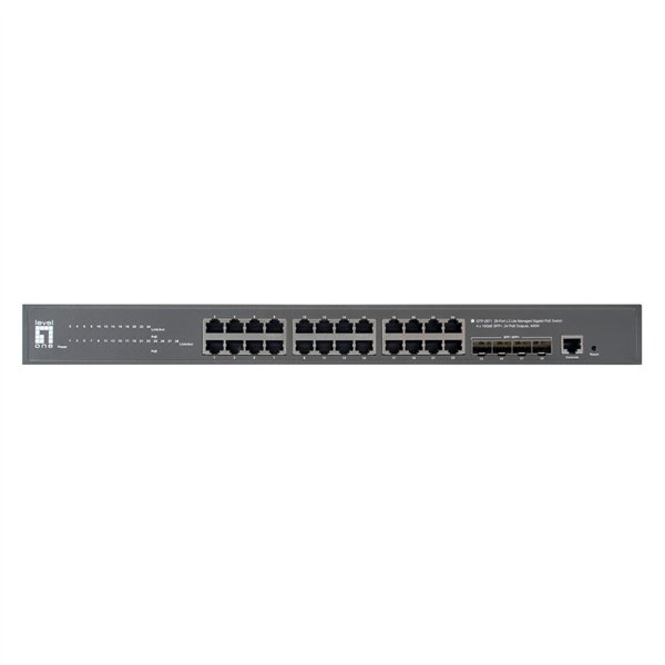 Level One GTP-2871 28-Port L3 Lite Managed Gigabit PoE Switch