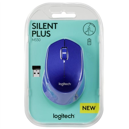 Logitech M330 Silent Plus blu