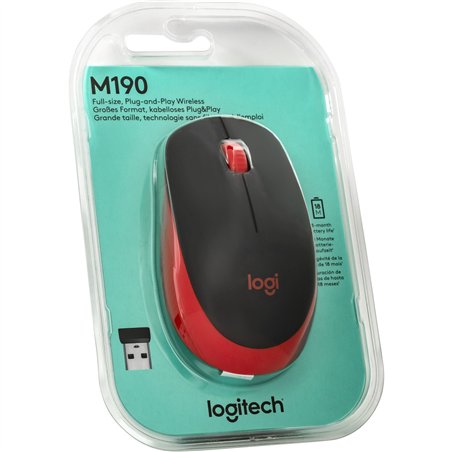 Logitech M190 rosso