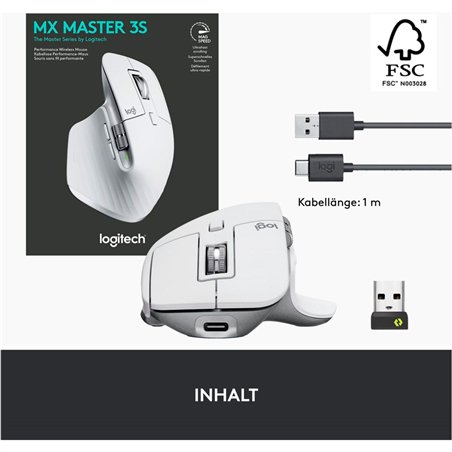 Logitech MX Master 3S grigio chiaro