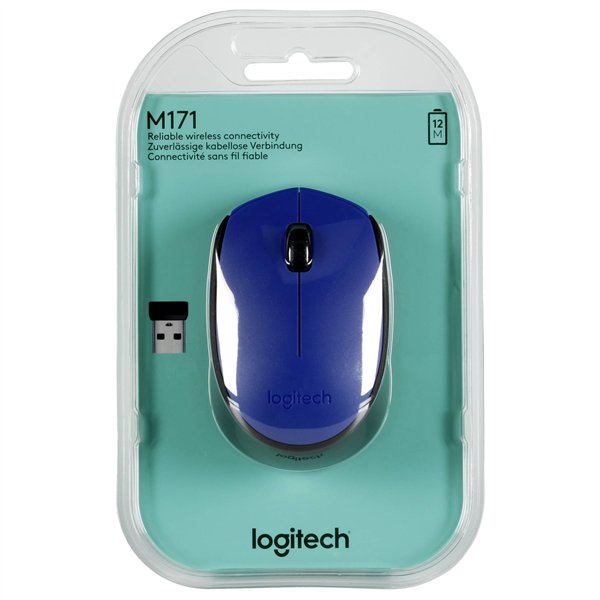 Logitech M171 Wireless Mouse blu