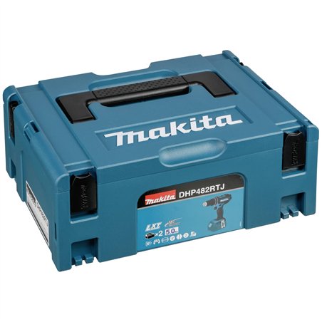 Makita DHP482RTJ 18V 2x batt. Trapano avvitatore a percussion.