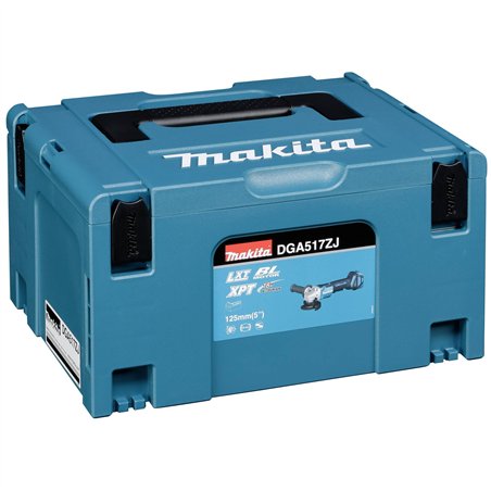 Makita DGA517ZJ angolare a batteria in Makpac