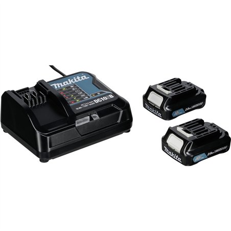 Makita Energy Set 197658-5 2x BL1021B + DC10SB