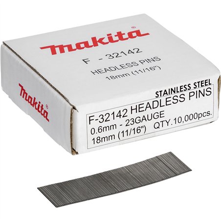 Makita spilli 0,6 x 18mm Inox F-32142  10000 pcs.