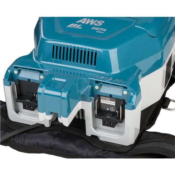 Makita DVC265ZXU aspirap. a zaino a batt.