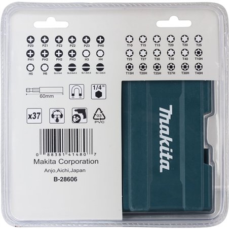 Makita B-28606 Bit-Set 37 pz.