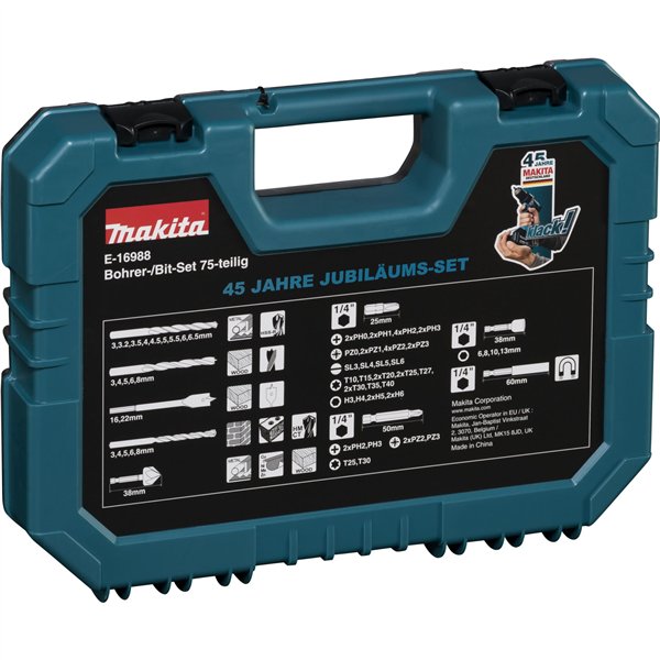 Makita E-16988 set punte trapano 75 pz.