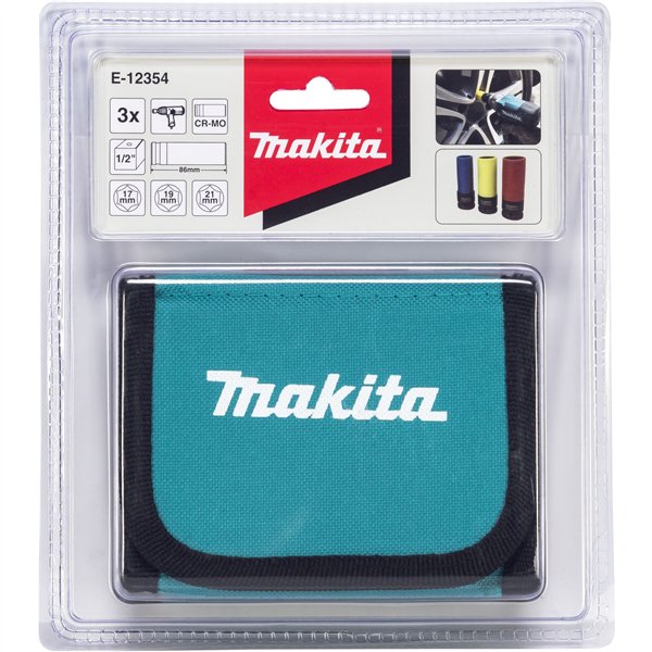 Makita E-12354 set di 3 chiavi a bussola  1/2