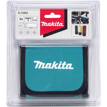 Makita E-12354 set di 3 chiavi a bussola  1/2