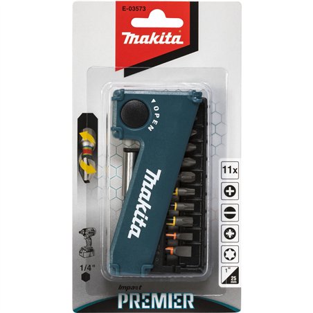 Makita E-03573 Torsion Bit-Set 11 pz.