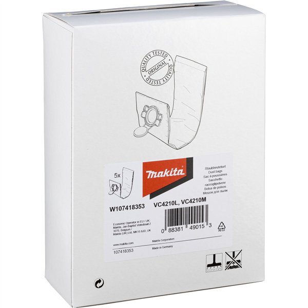 Makita W107418353 sacco filtro  M 5 pz.