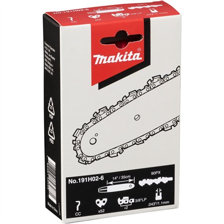 Makita 191H02-6 catena sega 35cm 1,1mm 3/8 HM