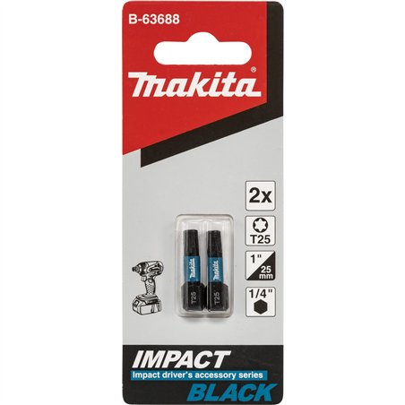 Makita B-63688 Bit T25x25mm 2 pz.