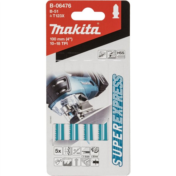 Makita B-06476 lama per seghetti B-51 Metall5St