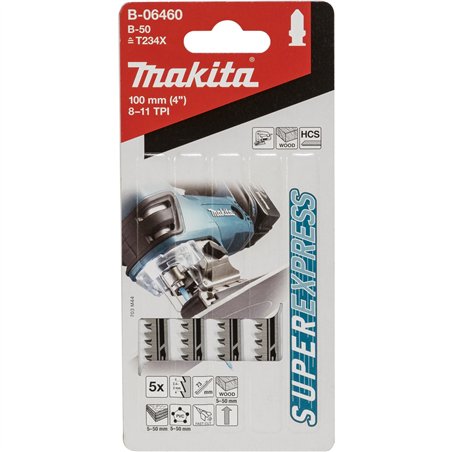 Makita B-06460 lama sega gatt. B-50 legno 5 pz.