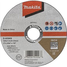 Makita D-65969 disco da taglio 125x1,0mm INOX