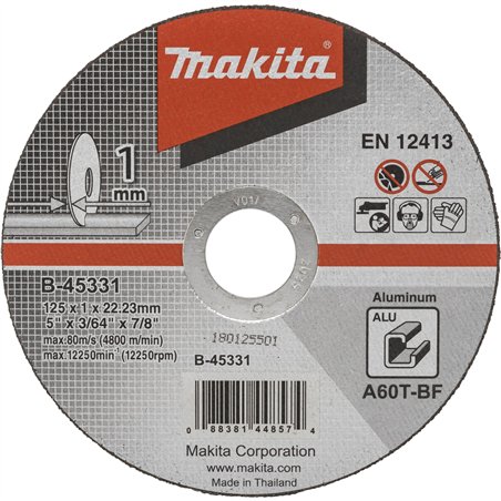 Makita B-45331 disco da taglio 125x1mm Alu