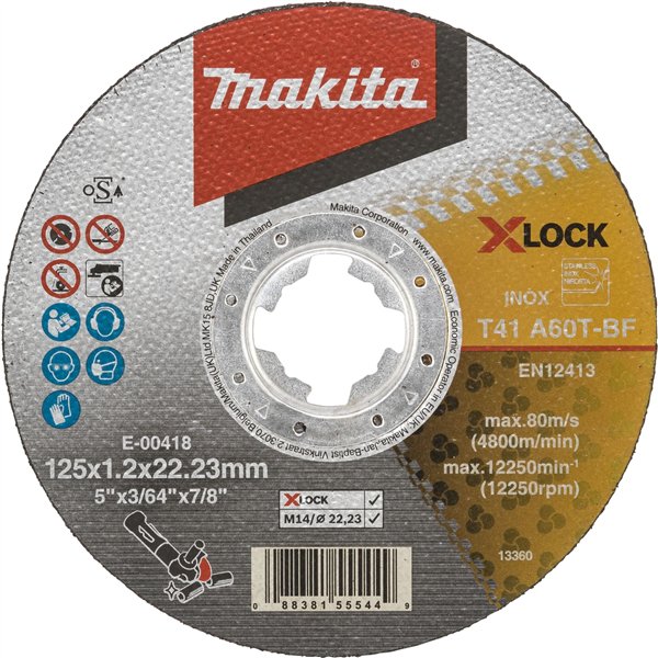 Makita E-00418 disco da taglio 125x1,2mm INOX