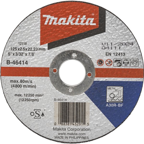 Makita B-46414 disco da tagl. 125x2,5mm acciaio