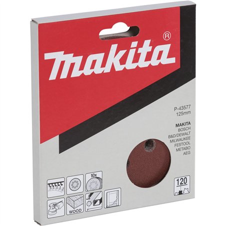 Makita P-43577 disco abrasivo 125mm GR.120
