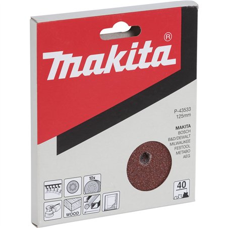 Makita P-43533 disco abrasivo 125mm GR.40