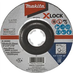 Makita E-00393 disco abrasivo 125x6mm acciaio