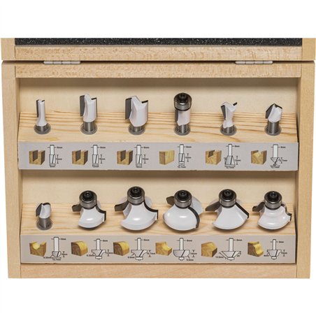 Makita D-53556 set frese 8mm 12 pz.